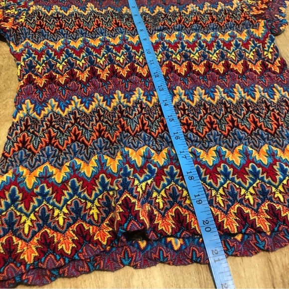 Vintage 90s Made in USA Moonfeather Knit Top Hippie Boho Eastern Womens Small - Picture 5 of 6